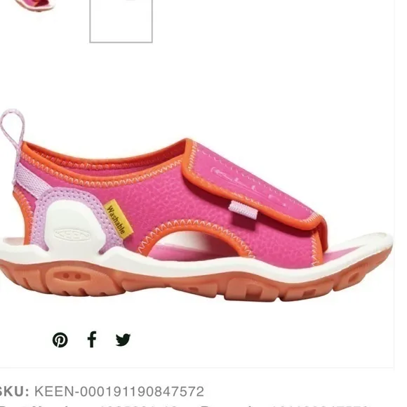 NWOT ▶️ Keen ◀️ Knotch River Ot Magenta/lilac Chiffon - Size 13