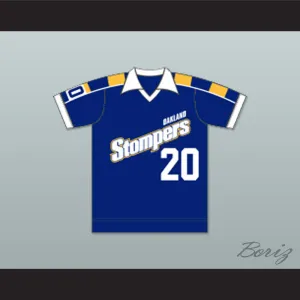 Oakland Stompers Blue Football Soccer Jersey
