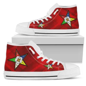 OES Classic Womens High Top- Red SQ