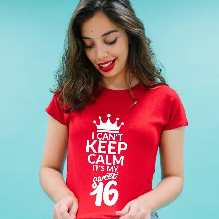 Officially Sweet Sixteen T-Shirt for Teenagers
