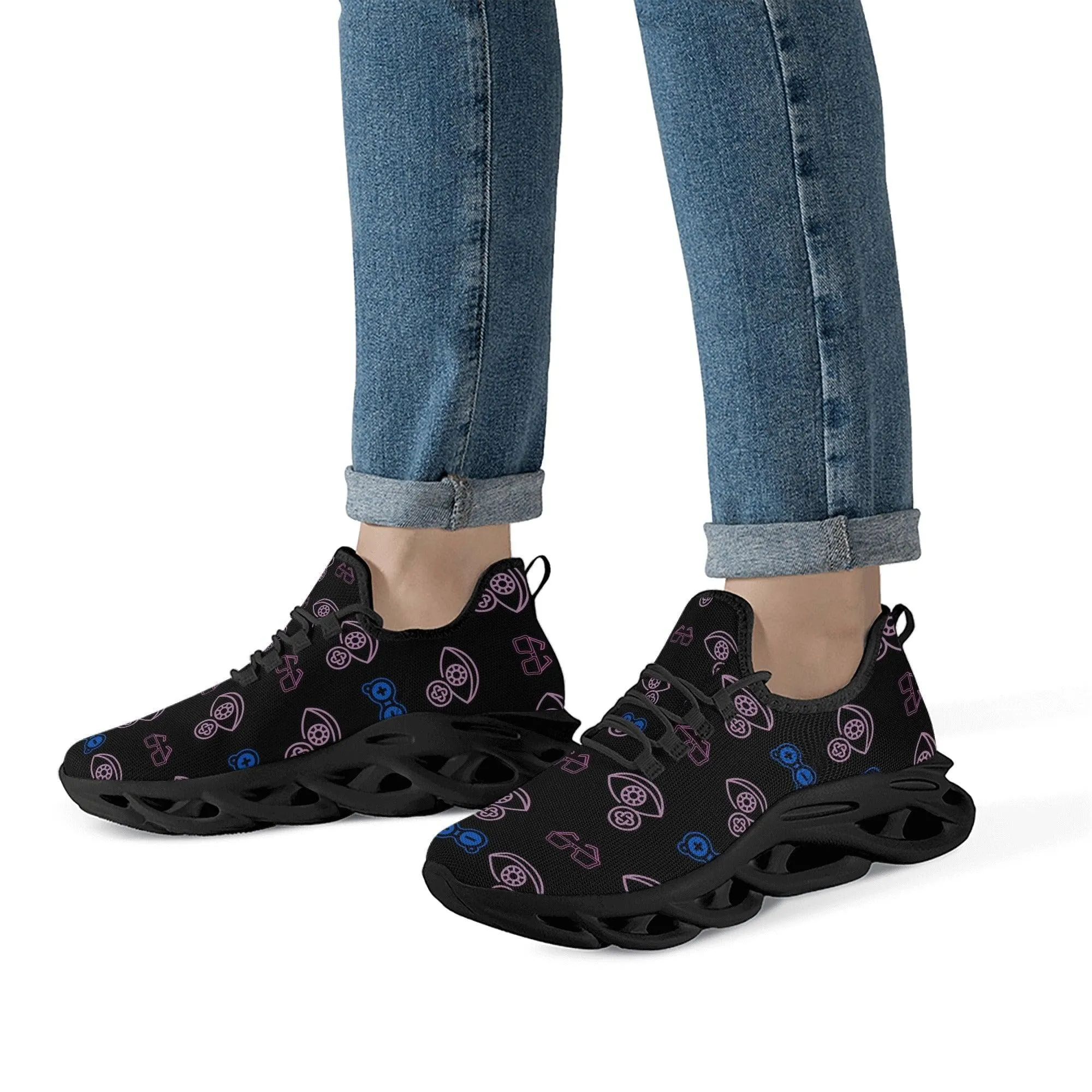 Optometrist Women Eye Icons Sneakers