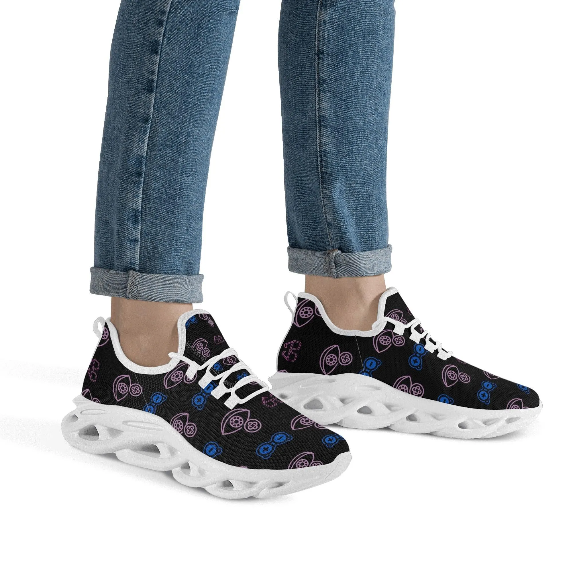 Optometrist Women Eye Icons Sneakers