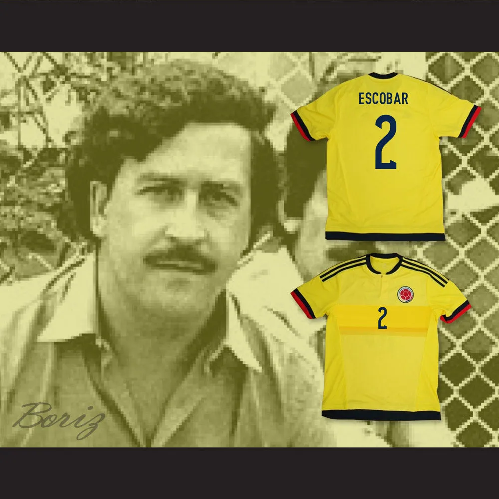 Pablo Escobar 2 Colombia Football Soccer Jersey