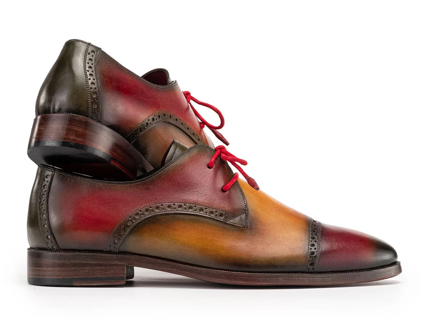Paul Parkman Men's Cap Toe Derby Shoes in Multiple Colors