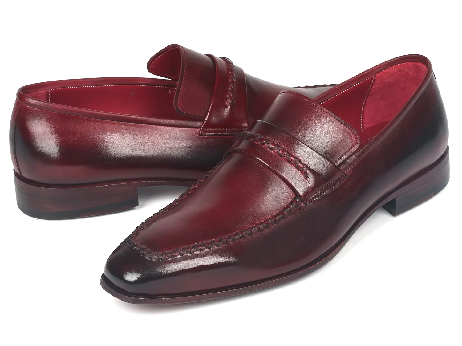 Paul Parkman Men's Loafers in Bordeaux