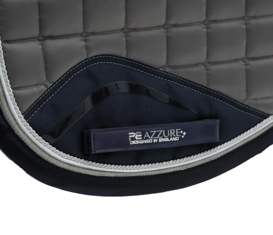 PEI Azzure Anti-Slip Satin Dressage Pad (Grey)