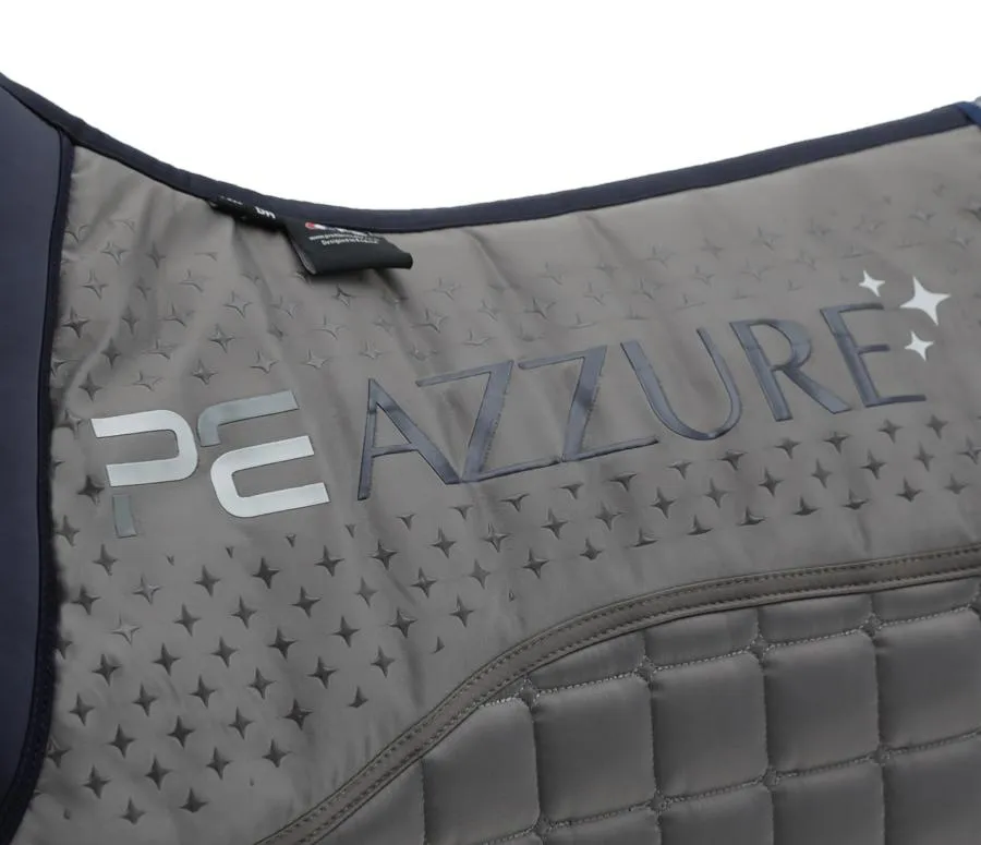 PEI Azzure Anti-Slip Satin Dressage Pad (Grey)