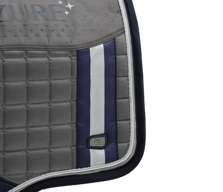 PEI Azzure Anti-Slip Satin Dressage Pad (Grey)