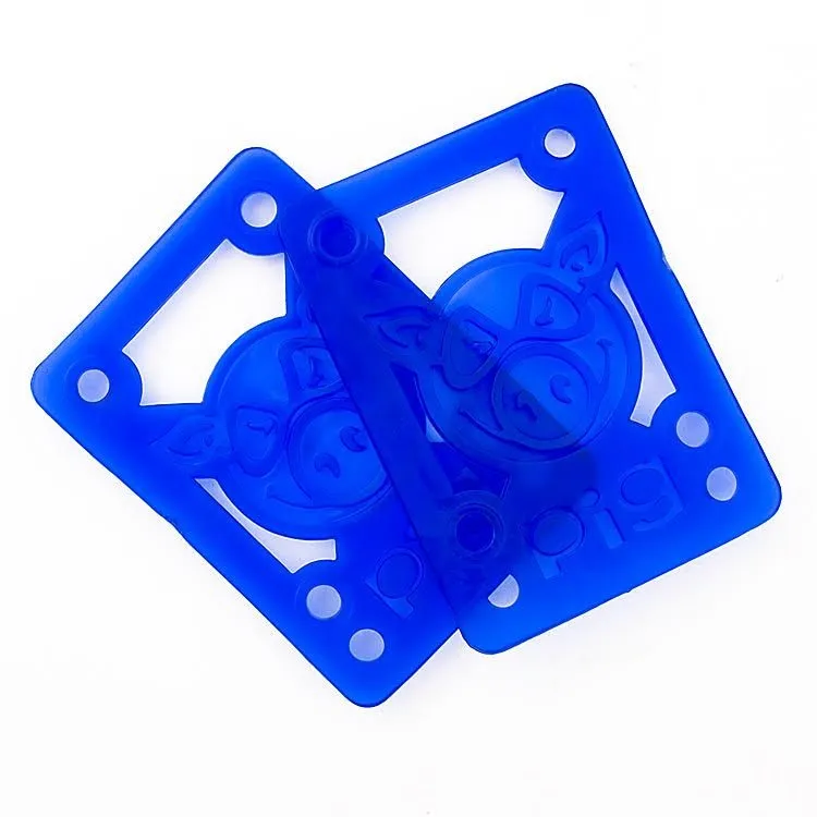 Pig Wheels 1/8th Soft Risers/Shock Pads - Blue