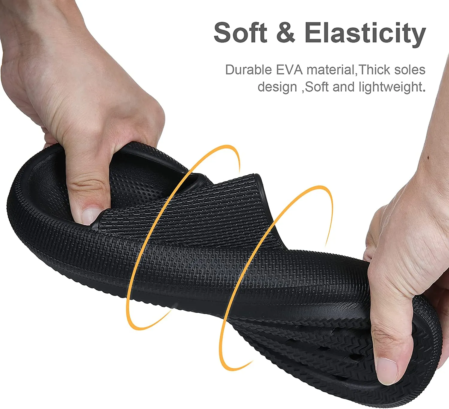 Pillow Soft Slide Sandals for Women Men Non-Slip Shower Shoes Bath Slippers Summer Beach Slides