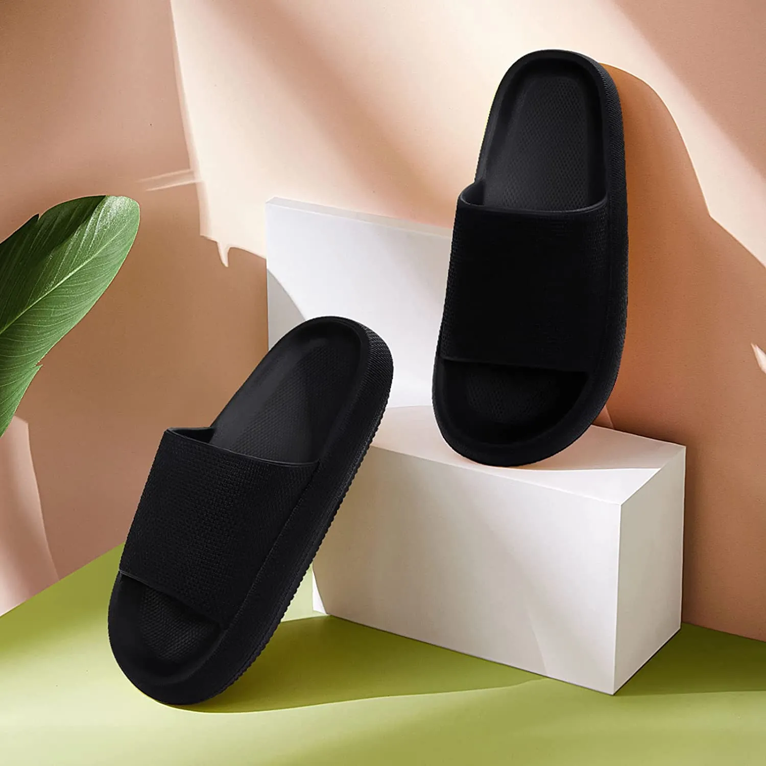 Pillow Soft Slide Sandals for Women Men Non-Slip Shower Shoes Bath Slippers Summer Beach Slides