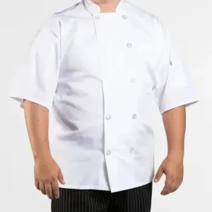 Poplin Cotton Blend Pro-vent Short Sleeve Chef Coat 2 PK