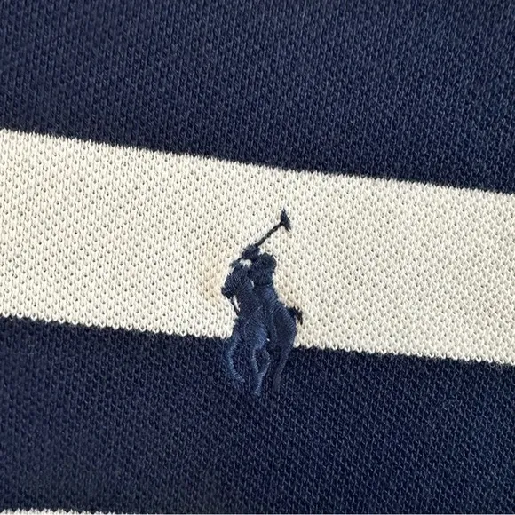 Preppy Tennis Rugby Polo Ralph Lauren The Mesh Mini Striped Dress Size Large