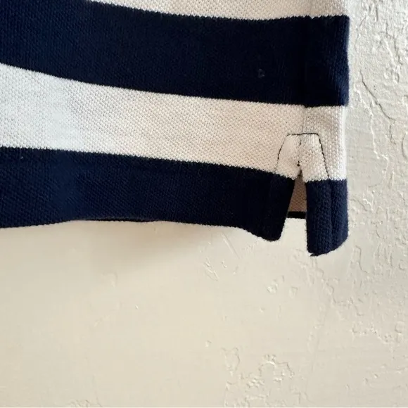 Preppy Tennis Rugby Polo Ralph Lauren The Mesh Mini Striped Dress Size Large