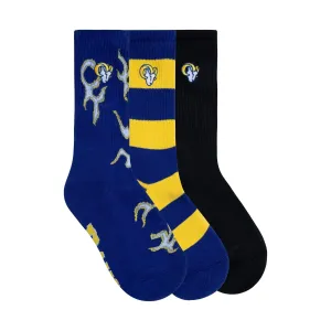 RAMS 3PK SOCKS by GOLF WANG