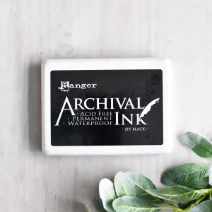 Ranger Archival Jumbo Jet Black Ink Dye Ink Pad