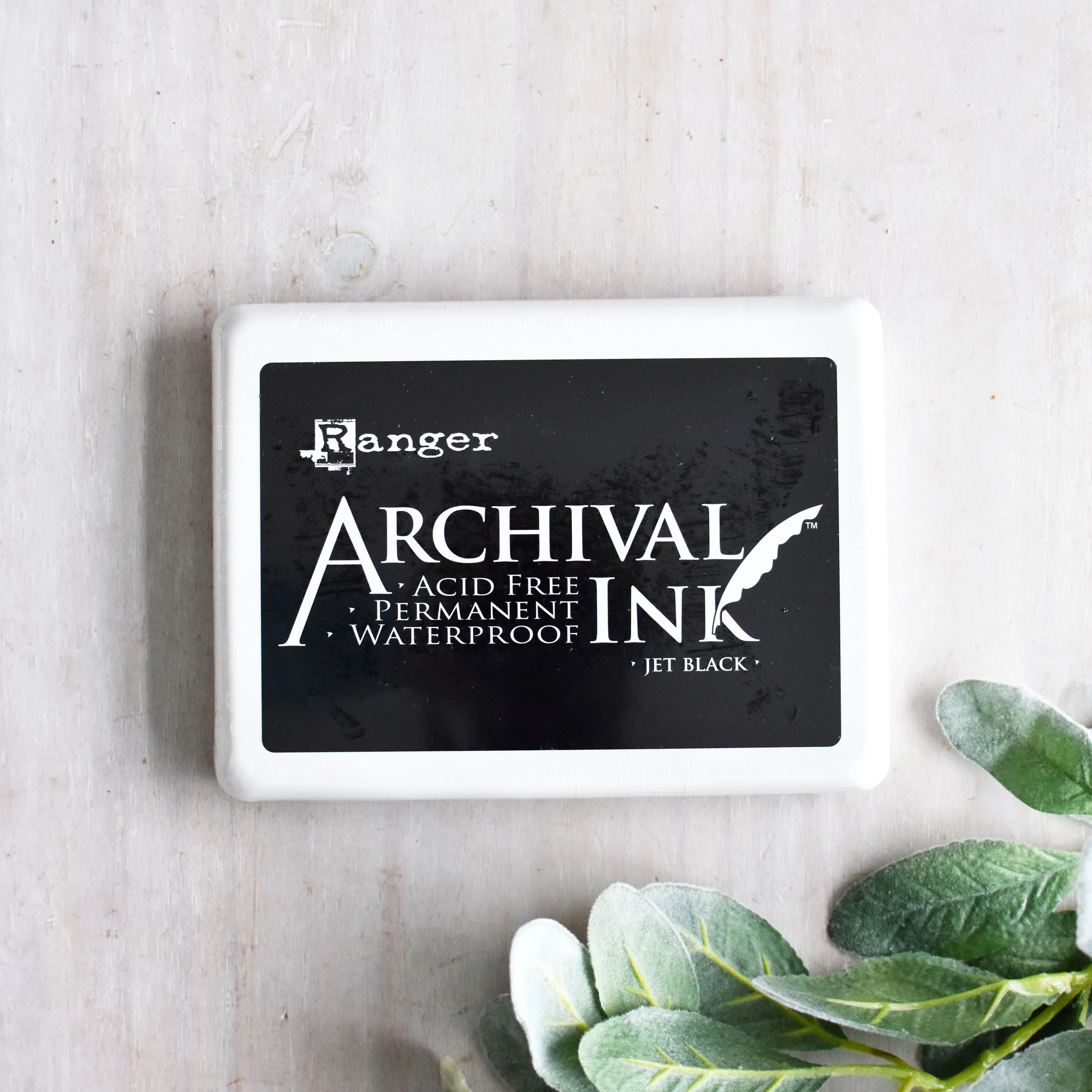 Ranger Archival Jumbo Jet Black Ink Dye Ink Pad