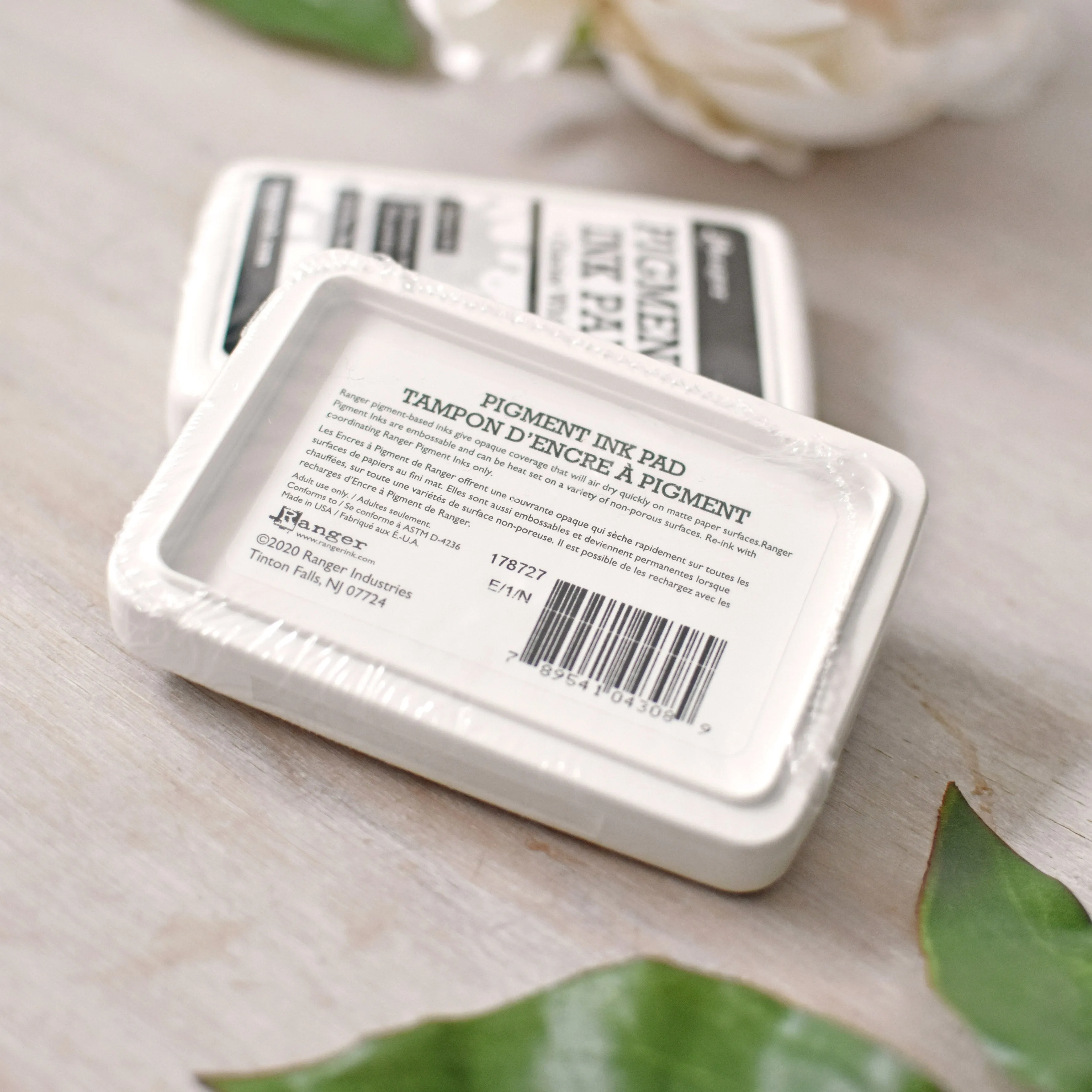 Ranger Pigment Ink Pad - Black or White