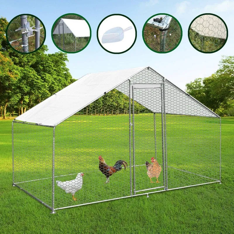 Raven Roam 9' 10" x 6' 6" Apex Chicken Run - Classic