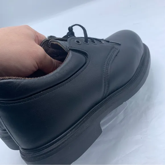 Red Wing Oxford 4408 Men’s Workwear Shoes Black Steel Safety Toe 8E2 Made in USA