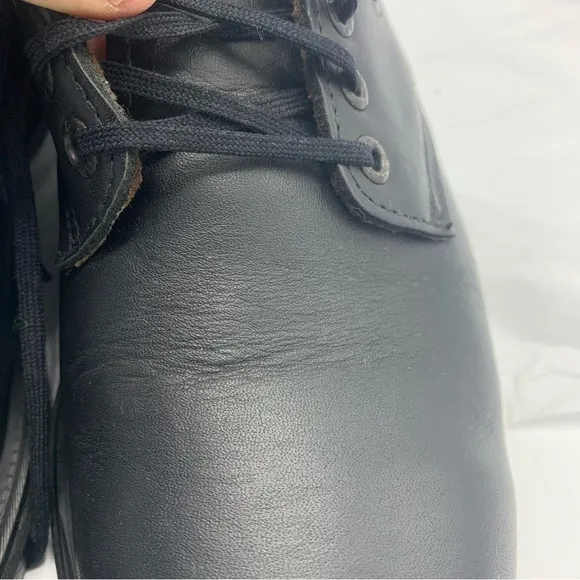 Red Wing Oxford 4408 Men’s Workwear Shoes Black Steel Safety Toe 8E2 Made in USA