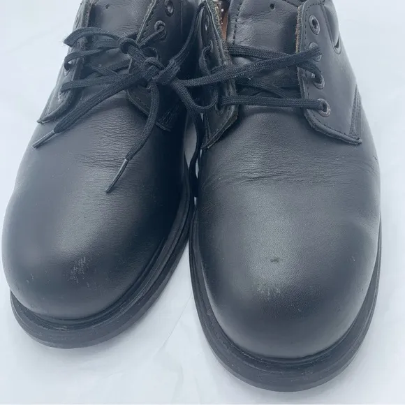 Red Wing Oxford 4408 Men’s Workwear Shoes Black Steel Safety Toe 8E2 Made in USA