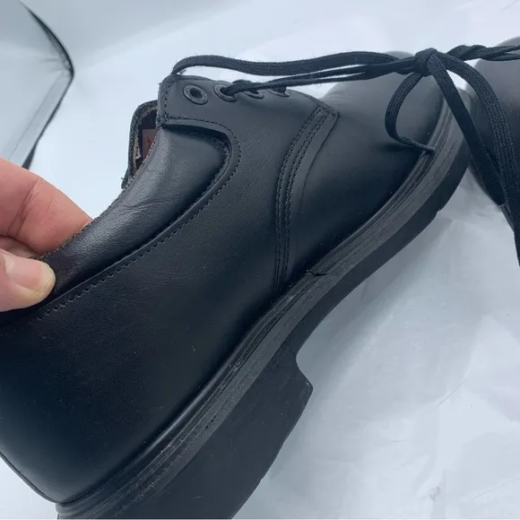 Red Wing Oxford 4408 Men’s Workwear Shoes Black Steel Safety Toe 8E2 Made in USA