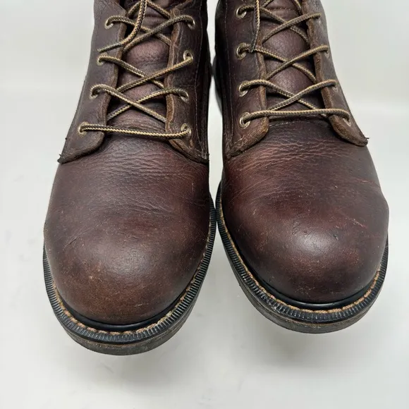 Red Wing Shoes Irish Setter 8&quot; Up Work Boots Leather Aluminum Toe Men's 10.5D