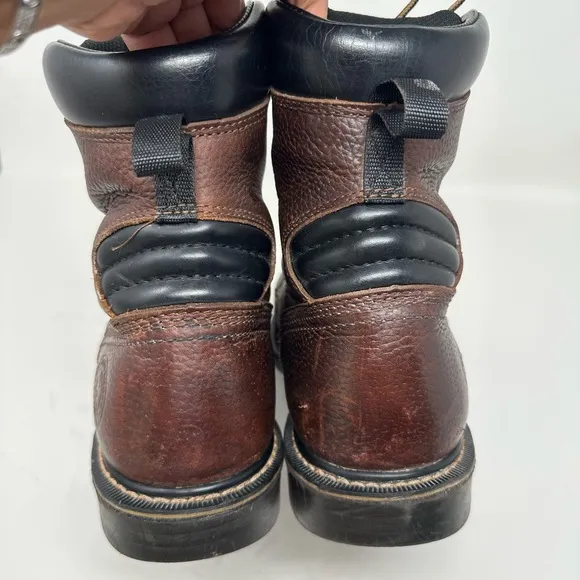 Red Wing Shoes Irish Setter 8&quot; Up Work Boots Leather Aluminum Toe Men's 10.5D