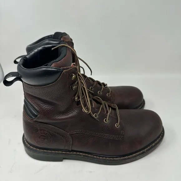 Red Wing Shoes Irish Setter 8&quot; Up Work Boots Leather Aluminum Toe Men's 10.5D