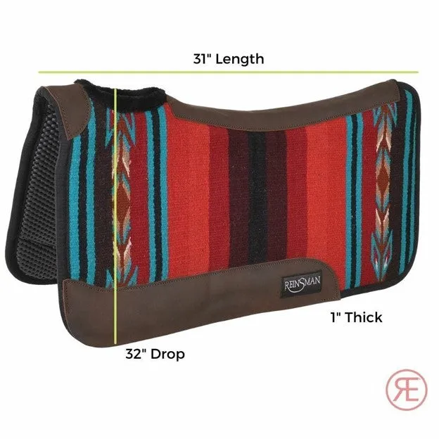 Reinsman Grey Serape Square Contour Close Contact Tacky Pad