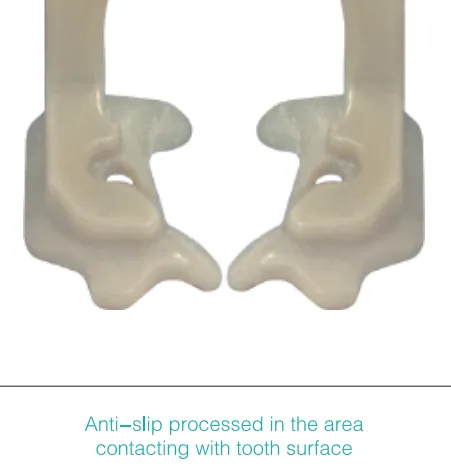 Resin Dental Dam Clamps, 3 types x 2pcs/pack, 998016