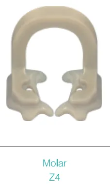 Resin Dental Dam Clamps, 3 types x 2pcs/pack, 998016