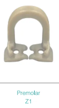 Resin Dental Dam Clamps, 3 types x 2pcs/pack, 998016