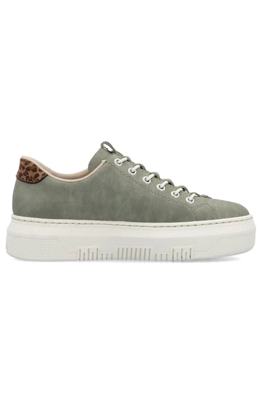 Rieker Zip Trainer in Khaki