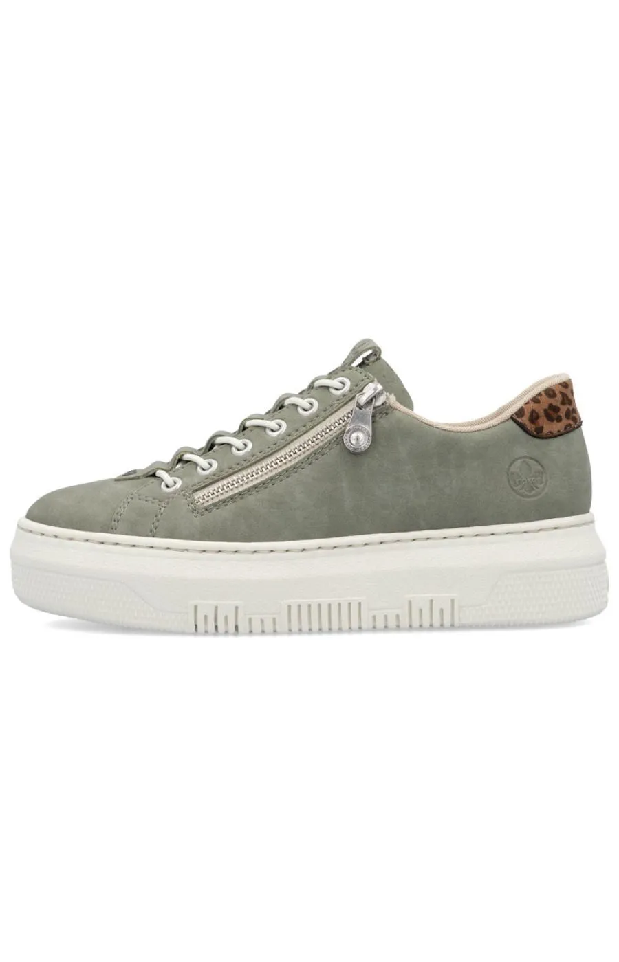 Rieker Zip Trainer in Khaki