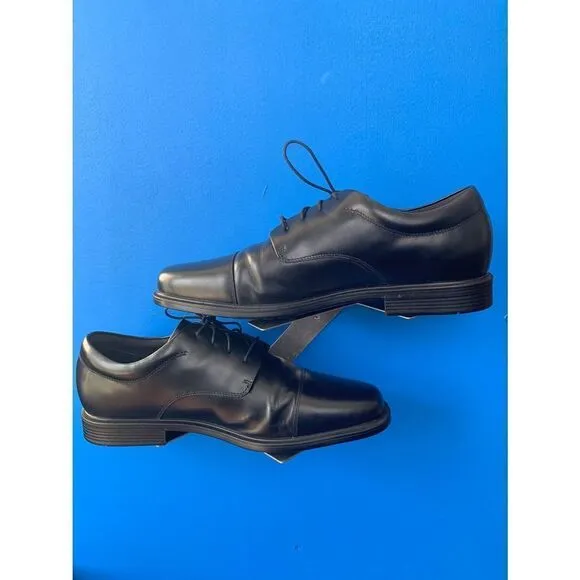 Rockport Mens Waterproof Black Leather Oxfords Shoes Size 13 APM11721