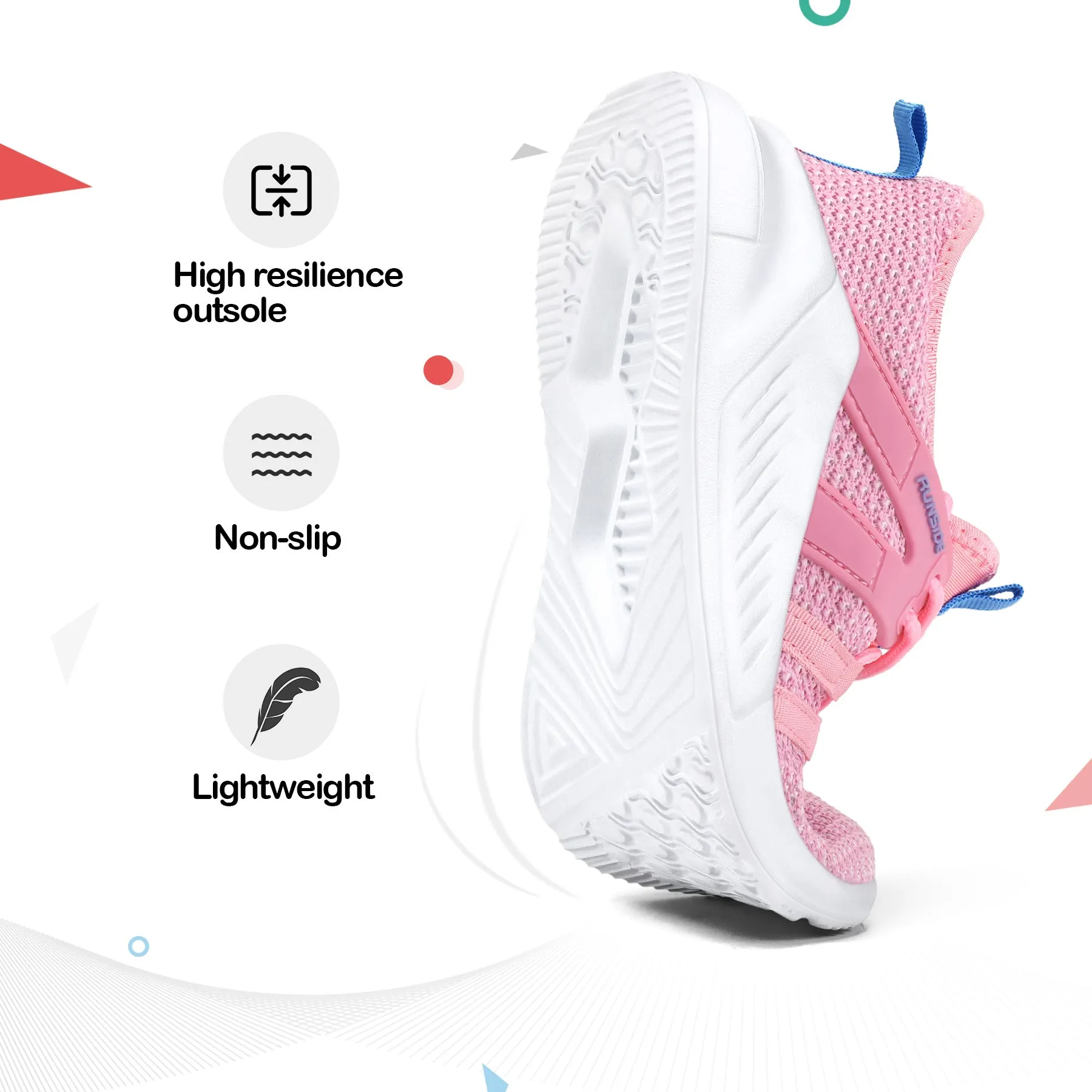 Rose Lightweight Breathable Tennis Sneakers