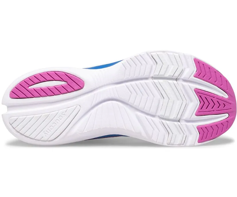 SAUCONY - Big Kid's Kinvara 12 A/C Sneaker, Blue/Pink