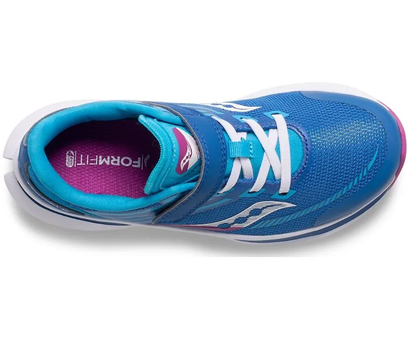 SAUCONY - Big Kid's Kinvara 12 A/C Sneaker, Blue/Pink