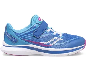 SAUCONY - Big Kid's Kinvara 12 A/C Sneaker, Blue/Pink