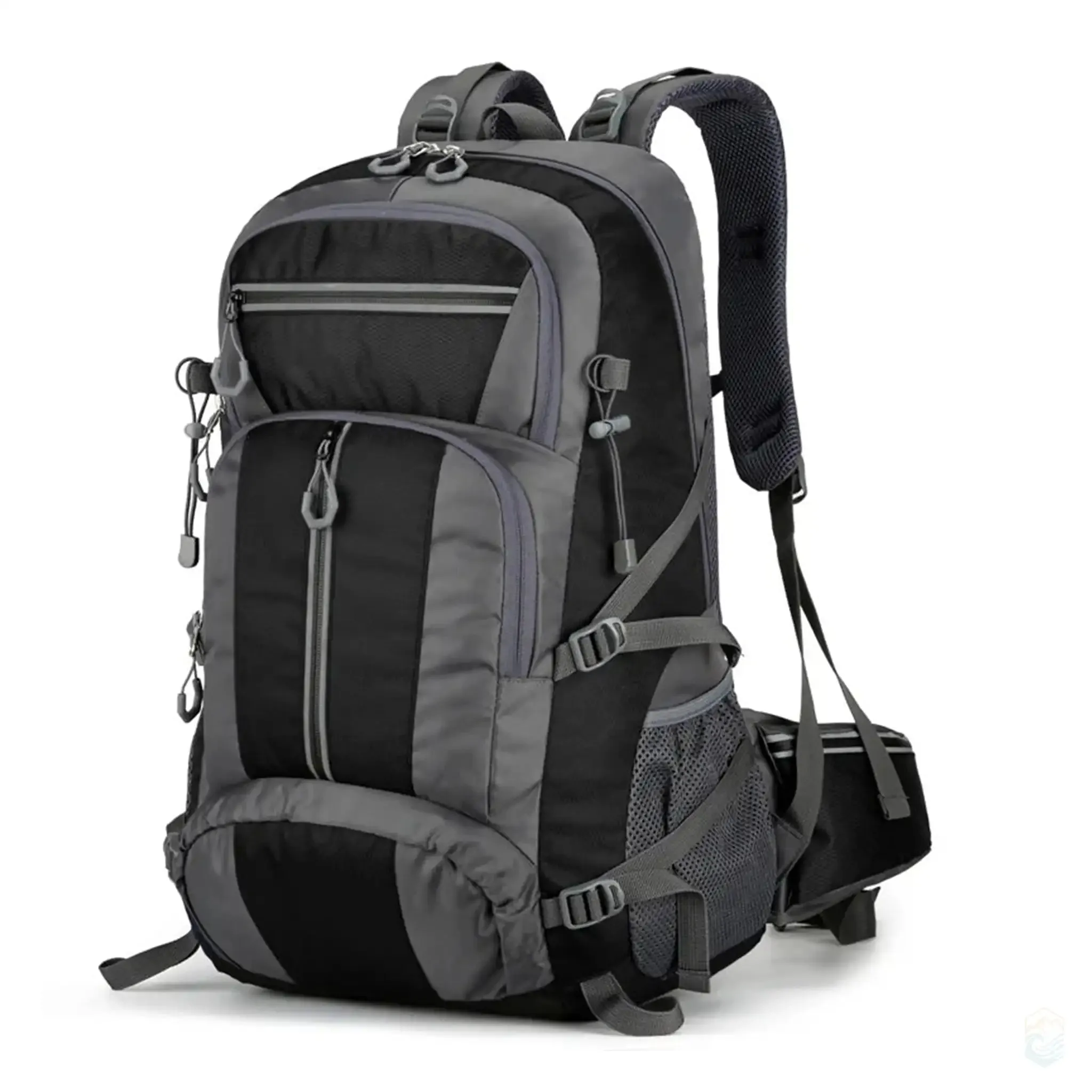 Scione 50L Durable Nylon Camping Reflective Backpack for Trekking
