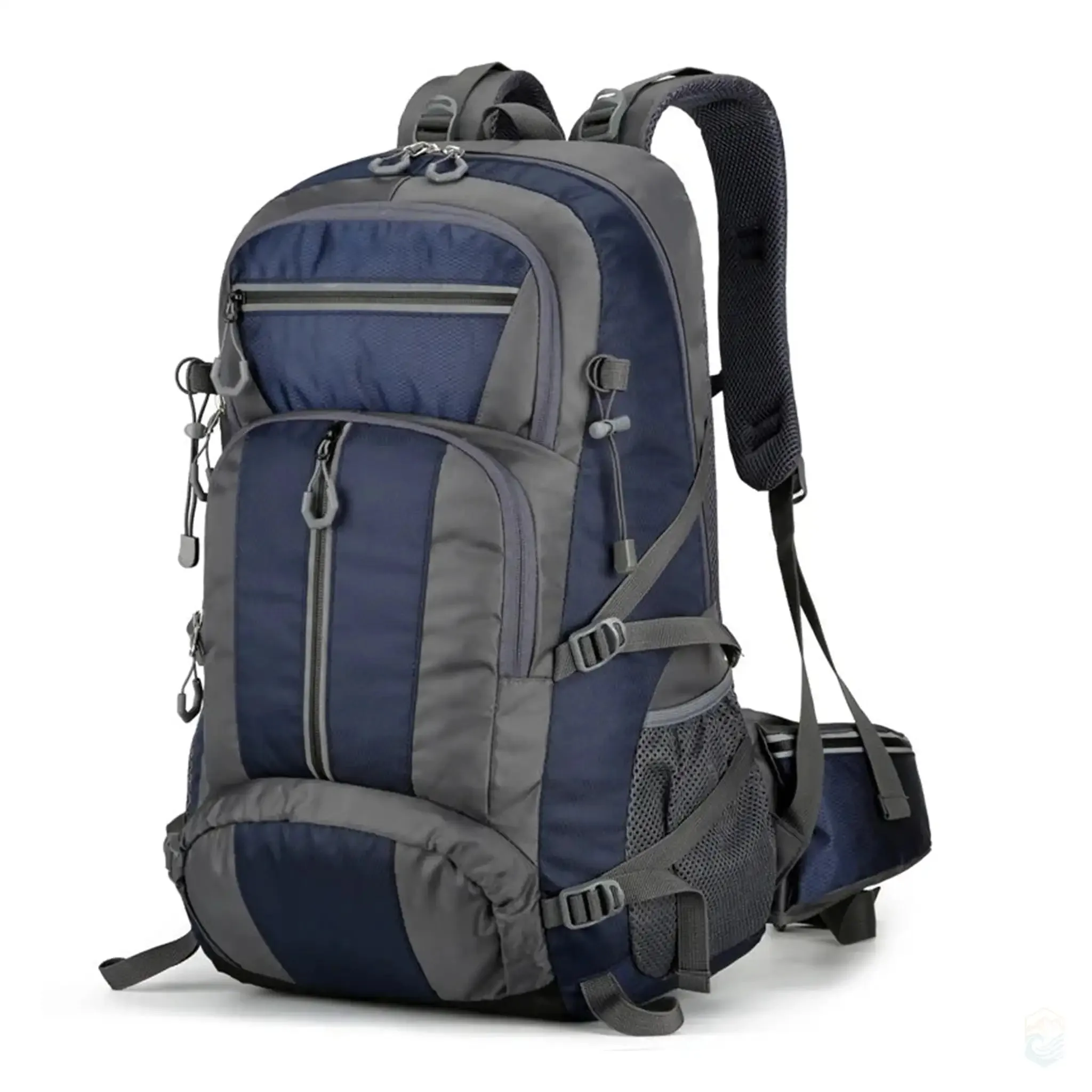 Scione 50L Durable Nylon Camping Reflective Backpack for Trekking