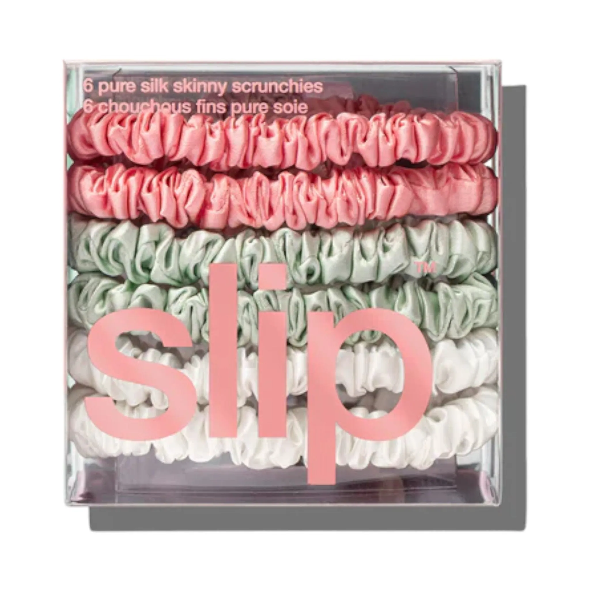 Silk Scrunchies Skinny Mixed Set Of 6 - Bellerose