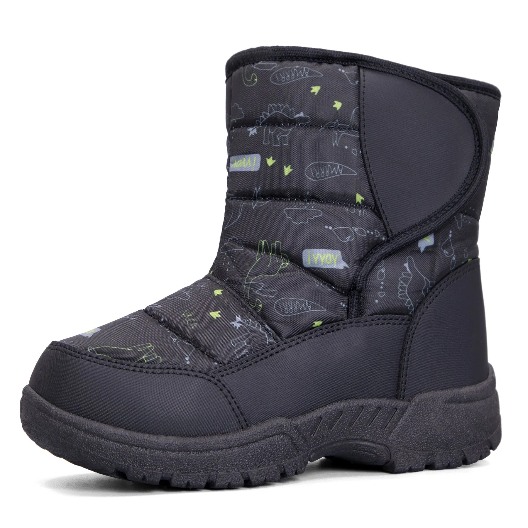 Simple Dinosaur Waterproof Non-Slip Snow Boots