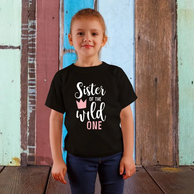 Sister of the Wild One First Birthday T-Shirt