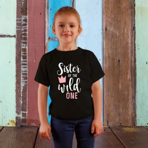 Sister of the Wild One First Birthday T-Shirt