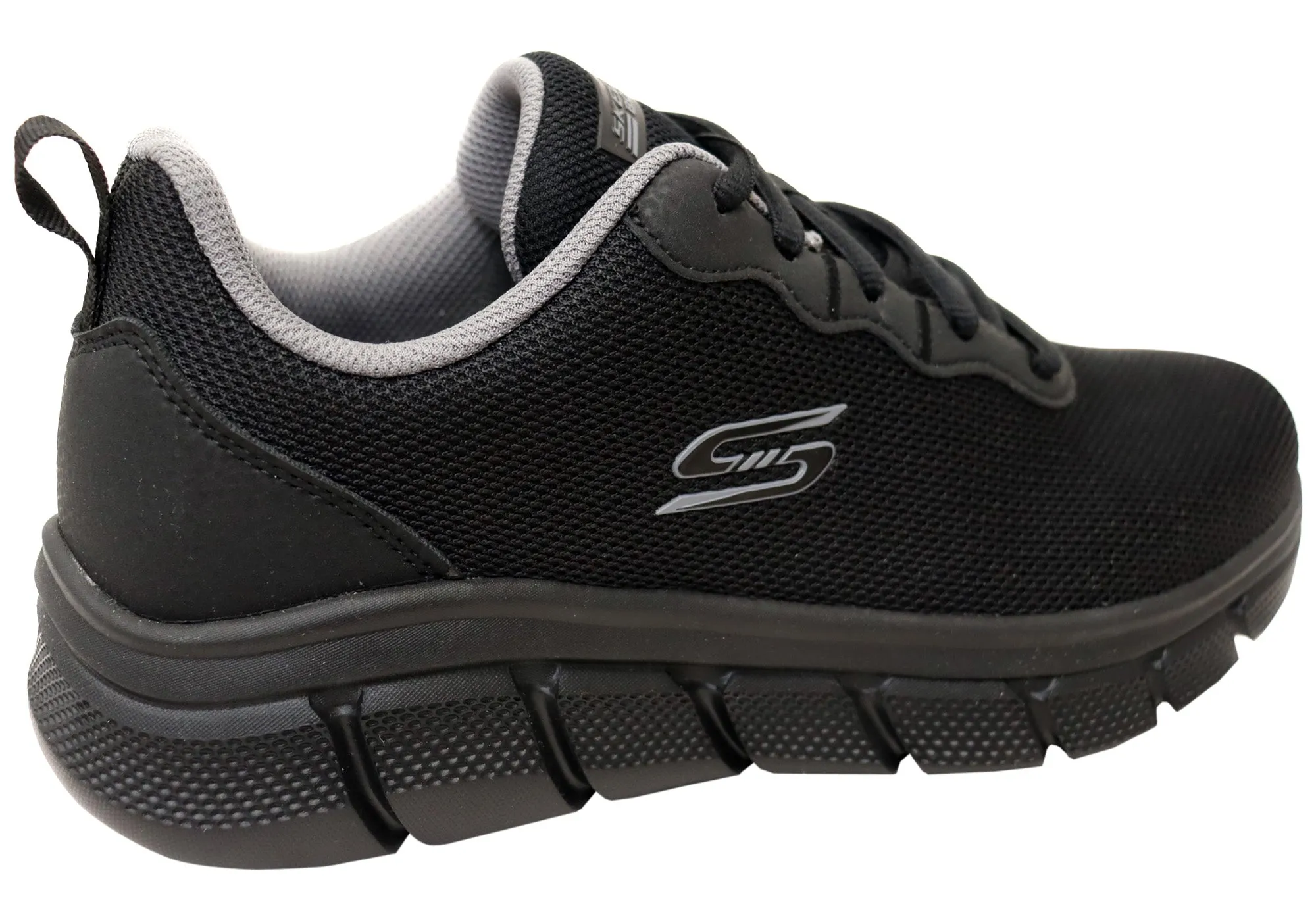 Skechers Mens BOBS Sport B Flex Icy Edge Comfortable Lace Up Shoes