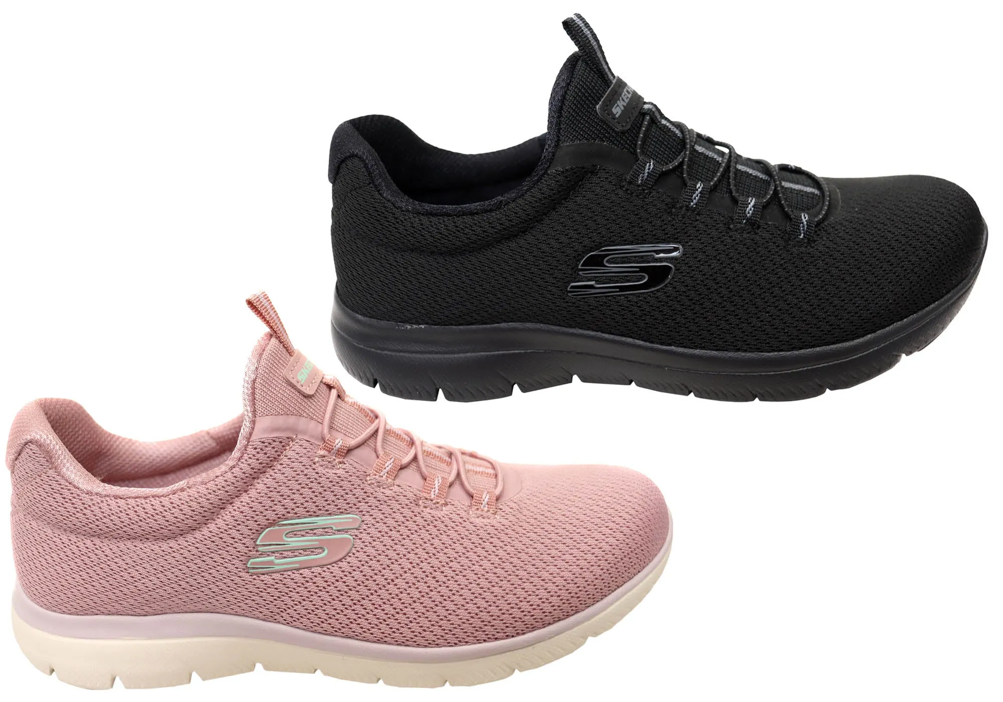 Skechers Womens Summits Summer Blush Comfortable Slip On Shoes