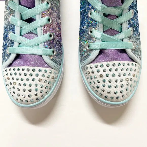 Sketchers Girls Twinkle Toes Sparkle Lite Sequins So Bright Light Up Shoes